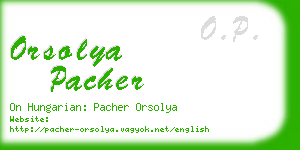 orsolya pacher business card